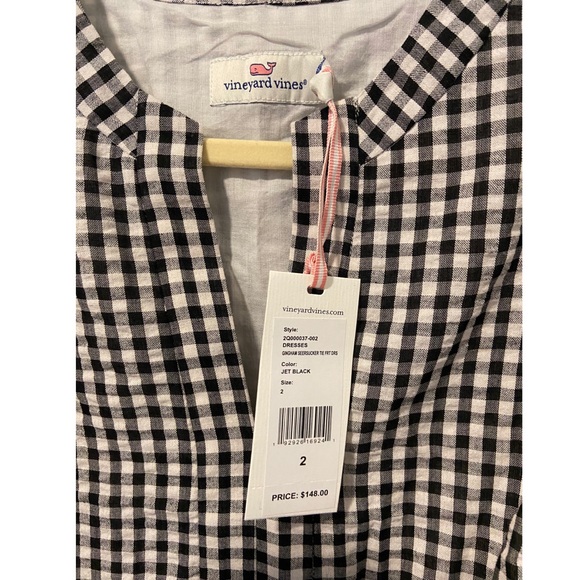 NWT Vineyard Vines Seersucker Gingham dress size 2 - Picture 4 of 4